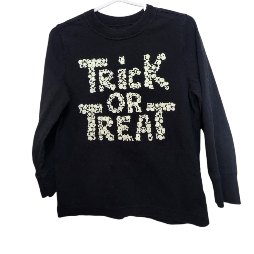 Old Navy Long Sleeve Unisex Trick or Treat Black Long Sleeve size 4T